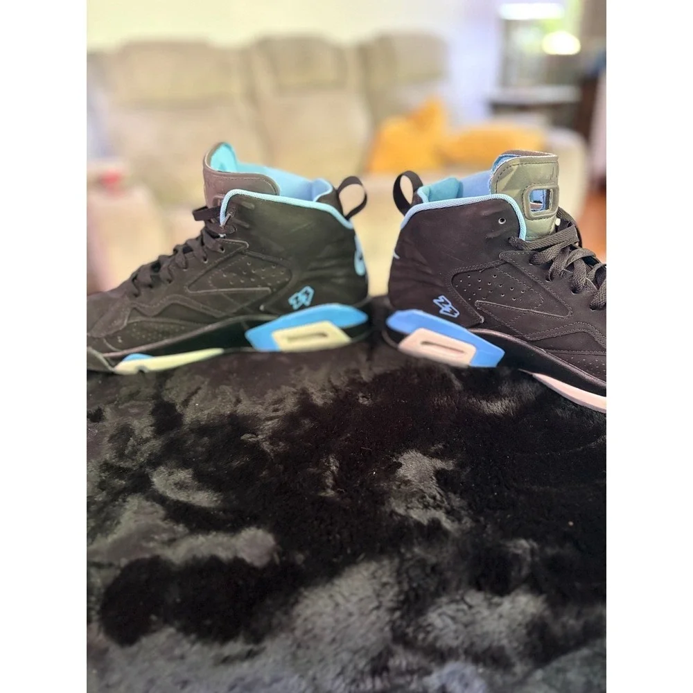 Jordan MVP 678 Black University Blue Sneakers Mens Basketball Shoes DZ4475-041